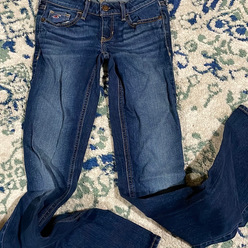 Size 0 Regular Teens Skinny Bootcut Hollister Jeans. Tag reads 0R &/or w23 l33